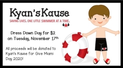 $2 Dress Down Day! - Help us support Kyan's Kause